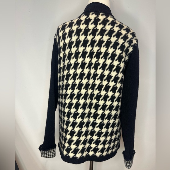 Vintage Newton Trading Company houndstooth Zip-Up sweater 2X - Picture 4 of 5